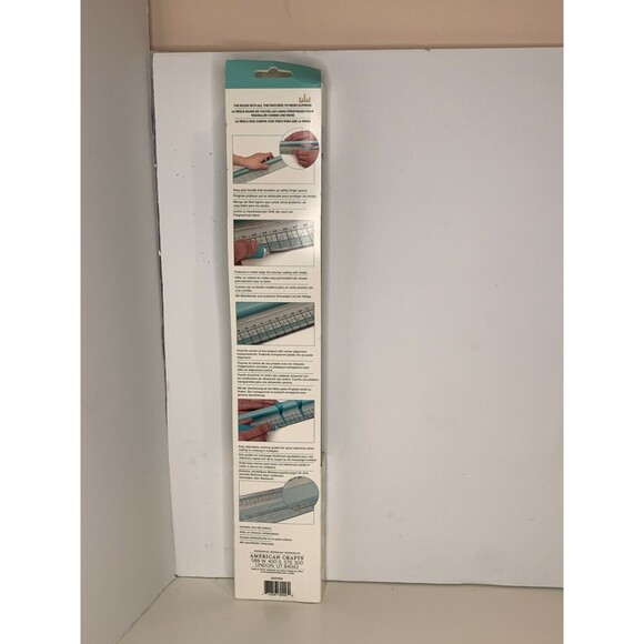 We R Memory Keepers® Supreme Ruler™ 18" Ruler NEW w Square Guide Corners Tools - Picture 4 of 4